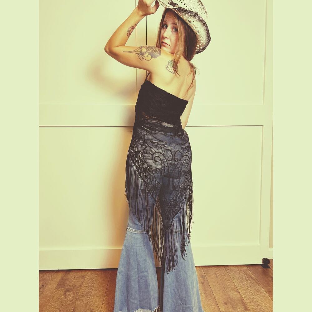 Long Fringe Scarf Wrap Festival Shawl Boho Western Accessory